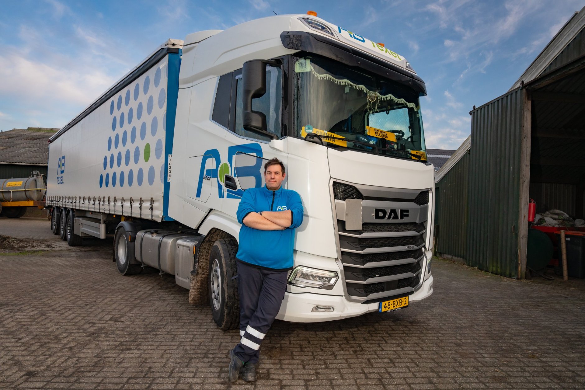 Vrachtwagenchauffeur Sebastiaan Schilstra Agrarisch Transport