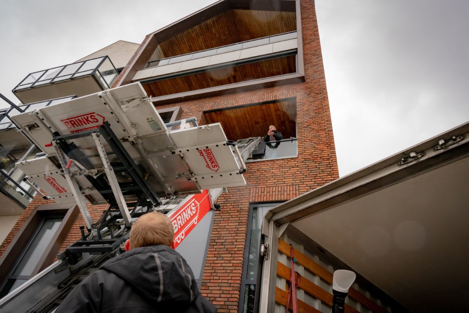 Gebruik van een verhuislift