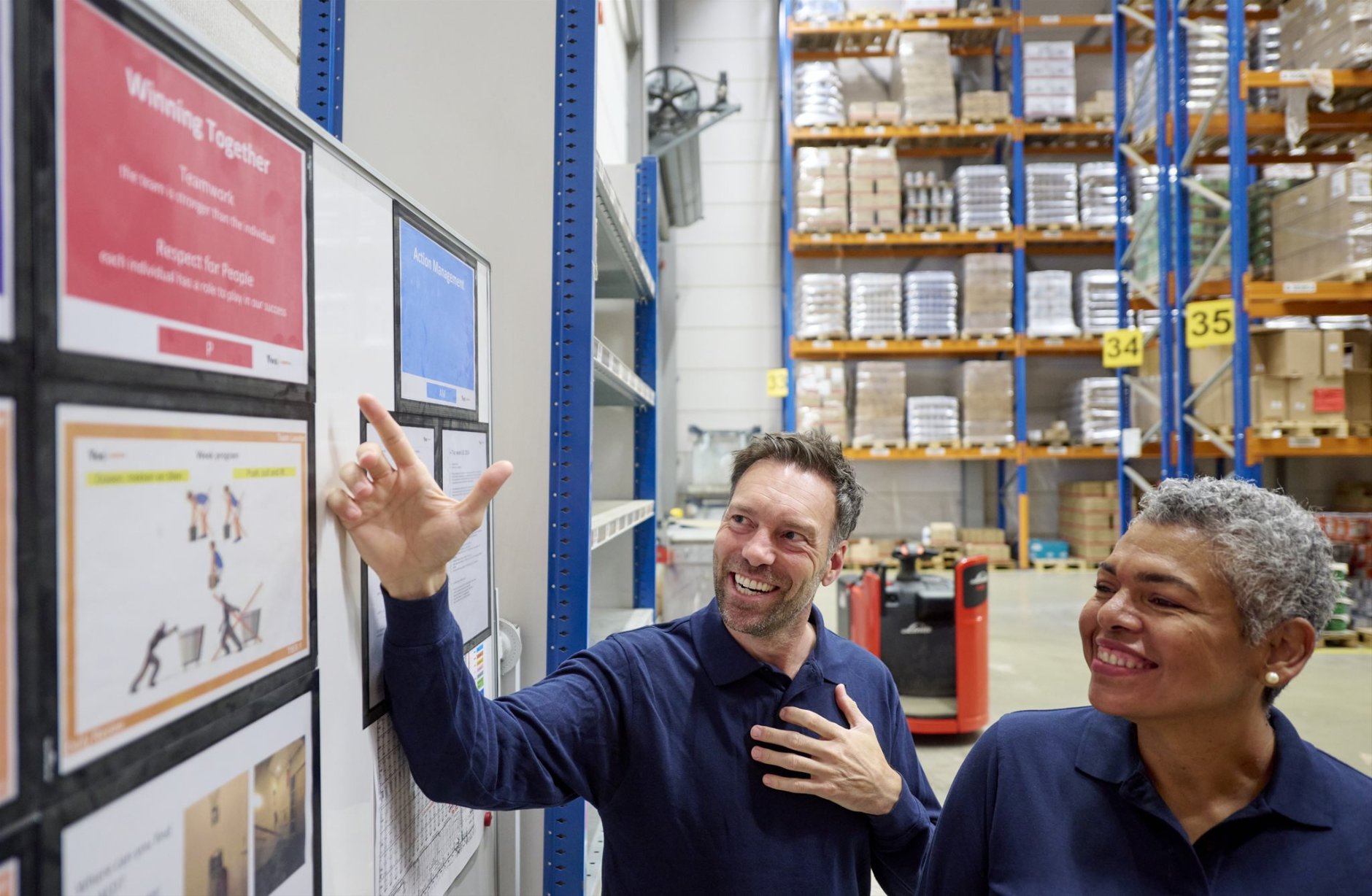 Veilig werken in een warehouse