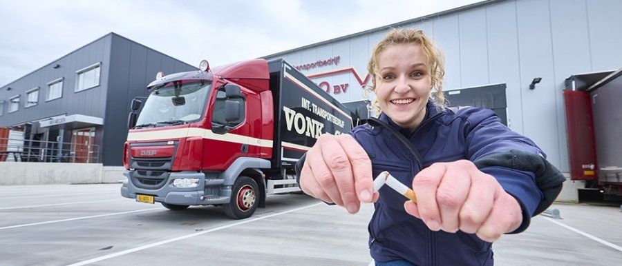 Stoppen met roken in transport en logistiek